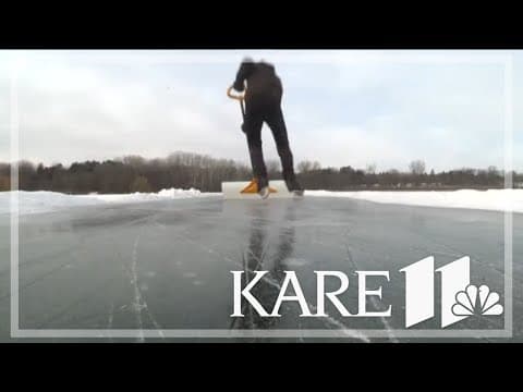 Minneapolis skier shovels a path for others to enjoy winter on Wirth Lake
