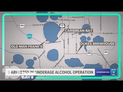 Three arrested in underage alcohol operation