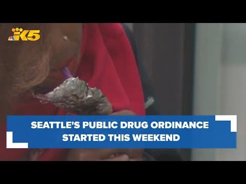 Seattle's new public drug use ordinance started this weekend