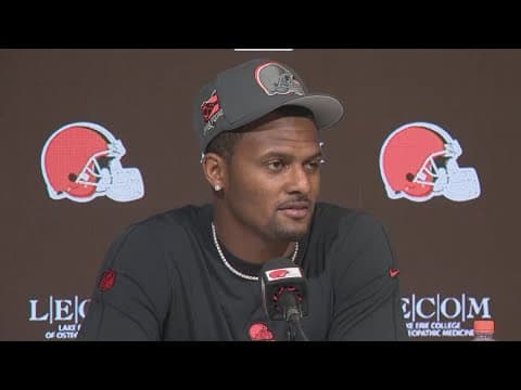 Browns QB Deshaun Watson says he was surprised by sexual assault lawsuit