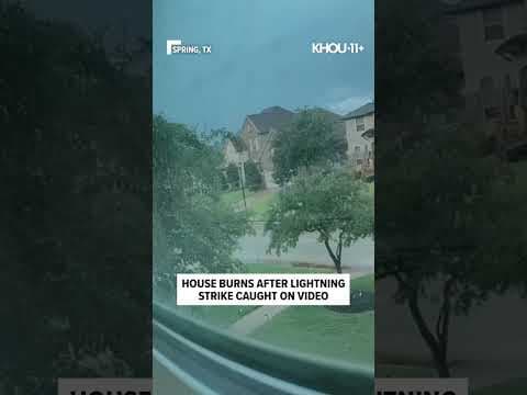 Lightning believed to have caused house fire in Spring