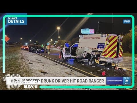 FHP: Suspected drunk driver hit FDOT Road Ranger