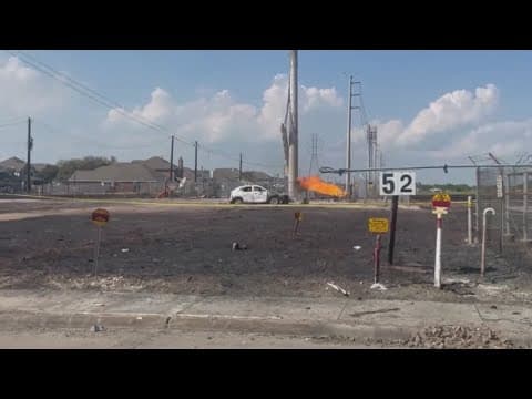 Mom and toddler caught near Deer Park pipeline fire when it erupted