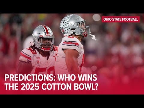 Ohio State vs. Texas: Who wins the 2025 Cotton Bowl?