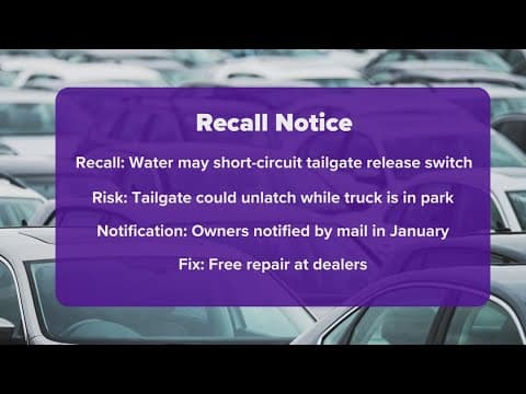 General Motors recalling more than 132,000 trucks due to tailgate issue