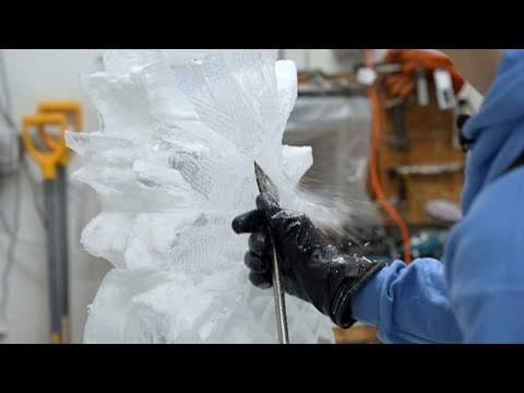 Meet the sculptors at Ice Lab, the largest ice provider on the East Coast