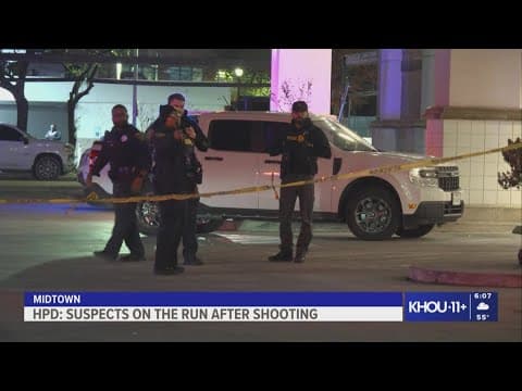 HPD: Suspects on the run after shooting in Midtown