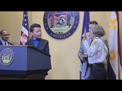 Mayor Cantrell swears in Anne Kirkpatrick as Interim NOPD Superintendent