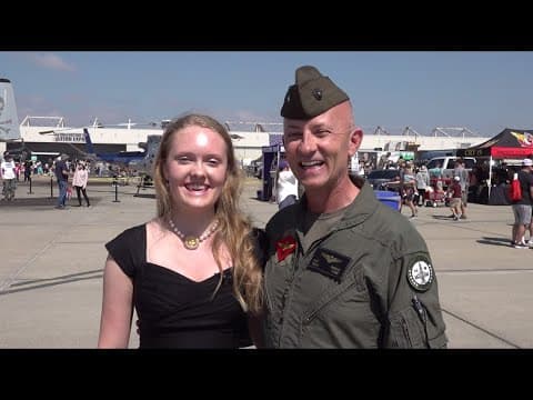 Daughter sings National Anthem at Miramar Airshow
