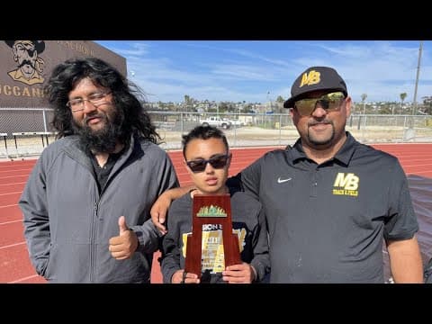 Blind track star setting records in 100-meter dash