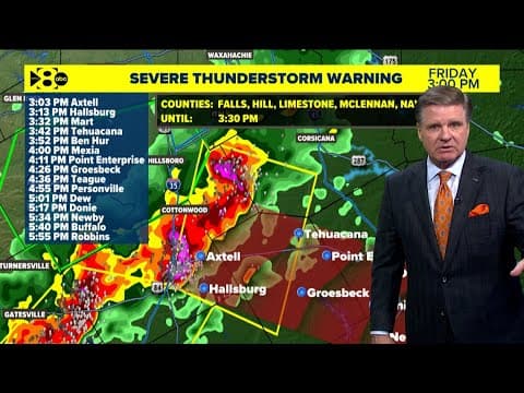 DFW weather: Tracking storms coming through the DFW area on Friday