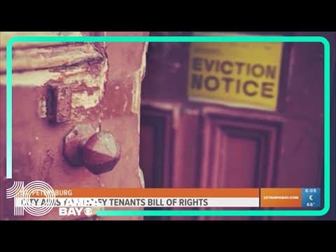 St. Pete to present modified tenants' Bill of Rights