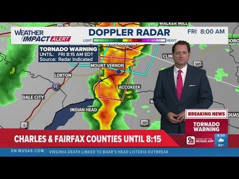 Montgomery Co. Fire PIO tells WUSA9 about conditions in Maryland during Tornado Warning