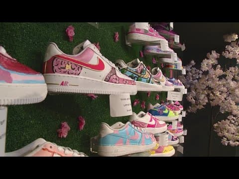 DC students take donated sneakers and create their own custom designs