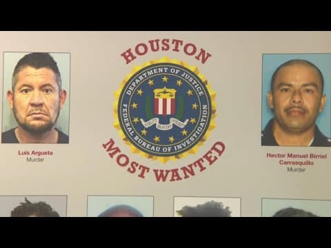 FBI announces 10 most wanted fugitives in Houston