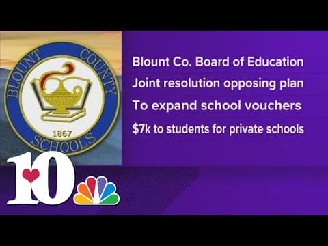 Blount Co. Board of Education to consider resolution with commissioners opposing school vouchers