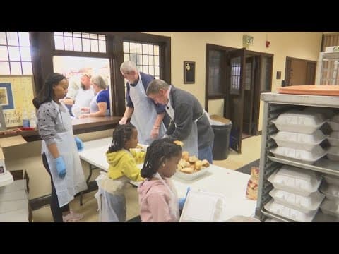 Preparations underway for Mozel Sanders Thanksgiving dinner
