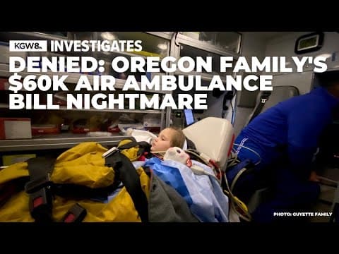 $60,000 air ambulance bill: Insurer denied coverage for 5-year-old Oregon girl
