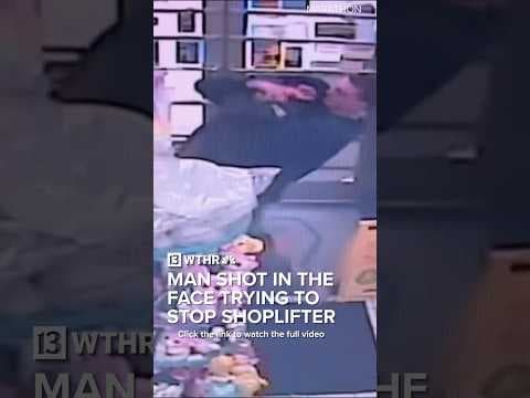 Man shot in the face while trying to stop a shoplifter