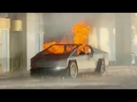 Man who exploded Tesla Cybertruck outside Trump hotel in Las Vegas used generative AI, police say