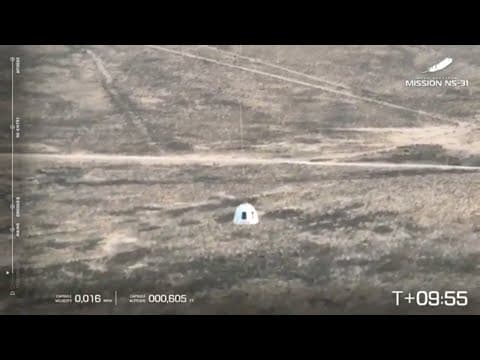 Blue Origin New Shepard capsule lands
