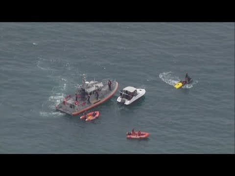 Several men taken into custody offshore of Solana Beach