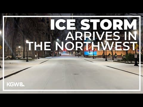 Ice storm leaves slick roads | KGW News at Sunrise top stories