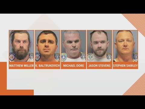5 men arrested for child sex crimes in Louisiana, police say