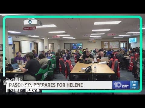 Pasco County emergency operation officials urge evacuation ahead of Hurricane Helene