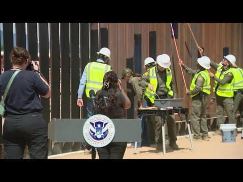DHS Secretary says entire southern border wall to be painted black