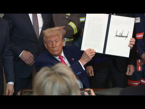 President Trump signs executive order to support coal industry (April 8. 2025)