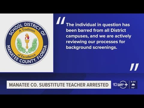 Substitute teacher accused of pulling 10-year-old girl into closet at Manatee County school