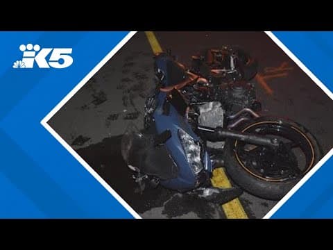 Motorcyclist injured after hitting abandoned trailer on freeway in Renton