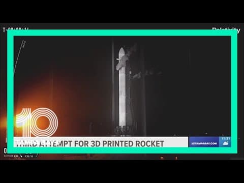 World's first 3D-printed rocket launches in 3rd attempt