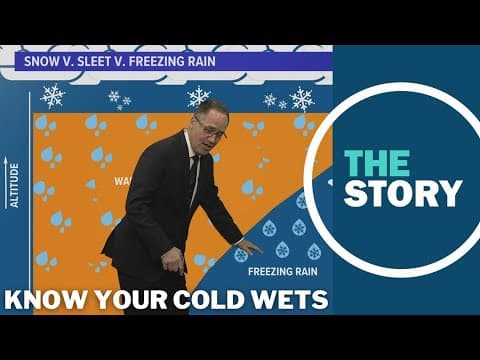 What's the difference between snow, sleet and freezing rain?