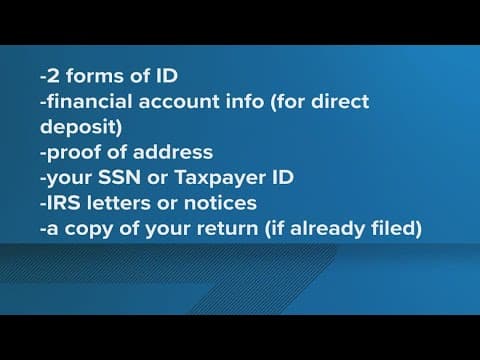 Free tax filing event in May