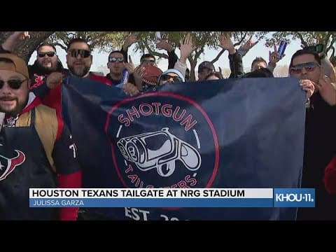 Texans fans show out ahead of playoff matchup against Cleveland Browns