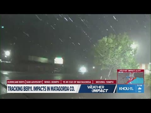 Matagorda County OEM as Hurricane Beryl nears landfall: 'Please stay home'