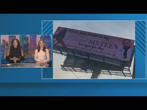 Texas teen invites Drake to Sweet 16 with billboard