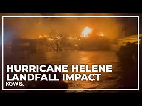 Impacts of Hurricane Helene after making landfall in Florida