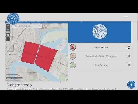 Boil water advisory issued for entire Lower 9th Ward