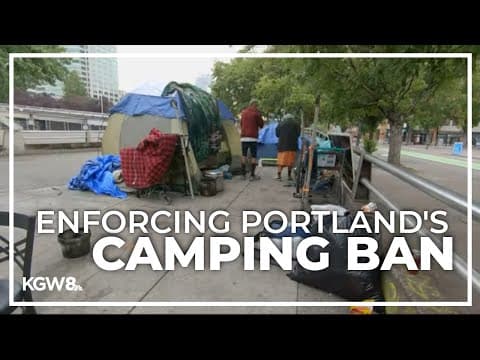 Portland daytime camping ban will be enforced starting Nov. 13