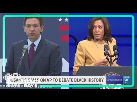 VP Harris rejects DeSantis' challenge to debate Black history curriculum