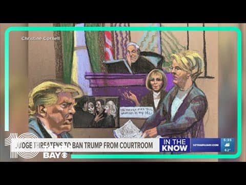 Judge threatens to boot Donald Trump from courtroom over loud talking as E. Jean Carroll testifies