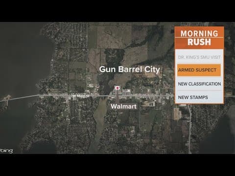 Police arrest a man wearing a ballistic vest, threatening people inside a Walmart