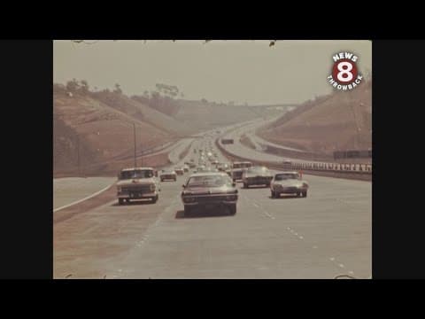 Interstate 805 opens in San Diego March 1972