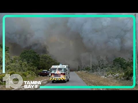 Homes in Lake Placid evacuated due to brush fire