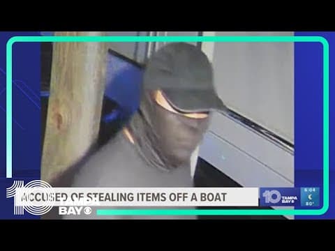 Deputies: Man allegedly stole items from boat in Belleair Bluffs in August