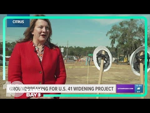 Groundbreaking for US 41 widening project in Citrus County