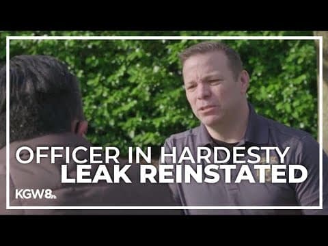 Police union reinstates of Portland police officer involved in Hardesty leak